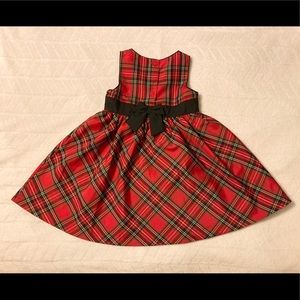 Girls Christmas Plaid Dress